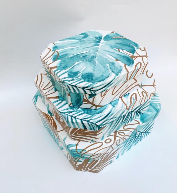 3 set octagonal box